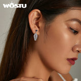 925 Sterling Silver Mysterious Cross Stud Earrings