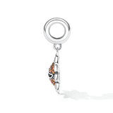 925 Silver Sun Charm Zirconia Sunglasses Pendant For Bracelet
