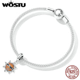 925 Silver Sun Charm Zirconia Sunglasses Pendant For Bracelet