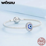 925 Silver Devil?s Eye Zircon Bead for Good Fortune
