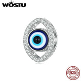 925 Silver Devil?s Eye Zircon Bead for Good Fortune