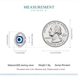 925 Silver Devil?s Eye Zircon Bead for Good Fortune