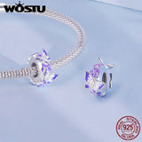 925 Silver Dragonfly&Bird&Butterfly Flower Bead Pendant Charm
