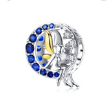 925 Silver Dragonfly Flower & bird Beads Charms for Bracelet Necklace