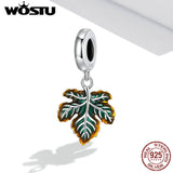 925 Silver Dragonfly Flower & bird Beads Charms for Bracelet Necklace