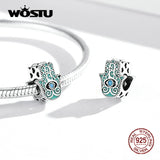 925 Silver Dream Catcher Snake Fatimid Eye Opal Sun Charm for Bracelet