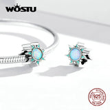 925 Silver Dream Catcher Snake Fatimid Eye Opal Sun Charm for Bracelet