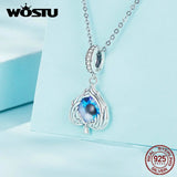 925 Sterling Silver Evil Eye Hanging Bead with Resin for Women Bracelet Necklace