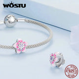 925 Silver Rose Flower Charm for Bracelet & Necklace