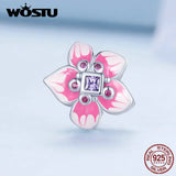 925 Silver Rose Flower Charm for Bracelet & Necklace