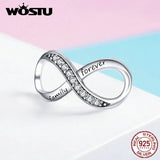 925 Silver Infinity Love Charms Bead Family Bracelet Pendant