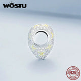 925 Silver Golden Four-leaf Grass Bead Zircon Bracelet Necklace