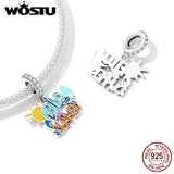 925 Sterling Silver Happy Birthday Bear Heart Charms Beads For Women