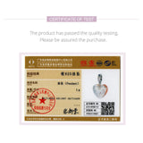 925 Silver Heart Charms Bead Pendant Bracelet Necklace DIY Jewelry