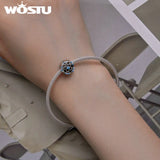 925 Silver Flower Bead & Zircon for Women