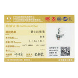 925 Silver Bee Crystal CZ Chain Bead Charms for Bracelet Necklace