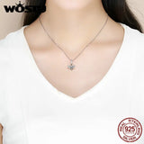 925 Silver Bee Crystal CZ Chain Bead Charms Bracelet Necklace Jewelry FIC821