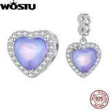 925 Silver Heart-shaped Pendant with Zircon for Women