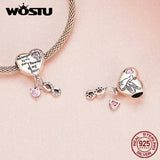 925 Silver Infinite Love Bead Love&Paw Pendant