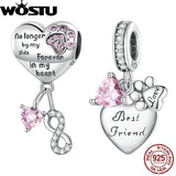 925 Silver Infinite Love Bead Love&Paw Pendant