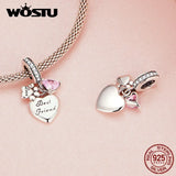 925 Silver Infinite Love Bead Love&Paw Pendant