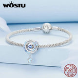 925 Silver Interstellar Bead with Zircons & Moonstone Stars for Women