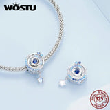 925 Silver Interstellar Bead with Zircons & Moonstone Stars for Women