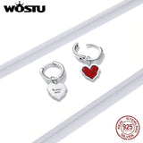 925 Silver Lover Hoop Earrings CTE484