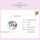 925 Silver Letter Floral Pendant Grandma Charm DIY Necklace Pendant