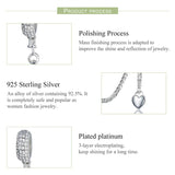925 Silver Love Connection Safety Chain Charm for Bracelets