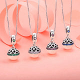 925 Silver Love Beads Pink CZ Charm Pendant for Bracelet Necklace CQC689