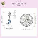 925 Silver Rainbow Bubble Fish Charm Beads DIY Necklace Bracelet Gift SCC2049