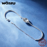 925 Silver Evil Eye Tennis Bracelet Clear CZ Turkey Wrist Link Men Jewelry