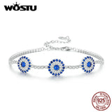 925 Silver Evil Eye Tennis Bracelet Girl Birthday Jewelry Gift
