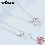 925 Silver Lucky Hand Necklace With zircon Pendant for Women