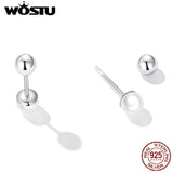 925 Sterling Silver Mini Pearl Beads Stud Earrings 3MM 4MM