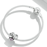 925 Silver Mom Daughter Love Pendant Charm for DIY Jewelry Making