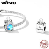 925 Silver Perfume Bottle Charm Rainbow Moonstone Pearl Bracelet Women Jewelry