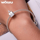925 Silver Perfume Bottle Charm Rainbow Moonstone Pearl Bracelet Women Jewelry
