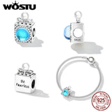 925 Silver Perfume Bottle Charm Rainbow Moonstone Pearl Bracelet Women Jewelry