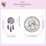 925 Silver Rainbow Tree Charm Dream Catcher Bead Bracelet DIY Jewelry