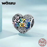 925 Silver Retro Heart Demon Eye Skull Pendant DIY Jewelry Making