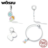 925 Silver Heart Princess Dress Charm Bead for Bracelet