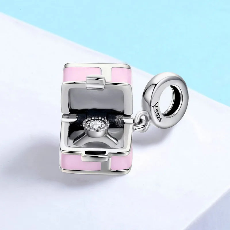 925 Sterling Silver Love Letter Charms for DIY Bracelet
