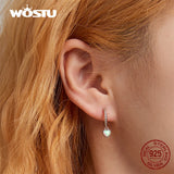 925 Silver Opal Heart Stud Earrings for Women CQE1385