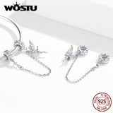 925 Silver Safety Chain Elf Fairy Angel Charms Bracelet & Bangle CQC1278