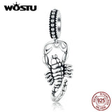925 Silver Scorpio Constellation Pendant Bead Charm DIY Jewelry