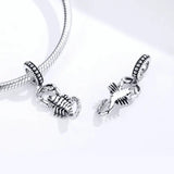 925 Silver Scorpio Constellation Pendant Bead Charm DIY Jewelry