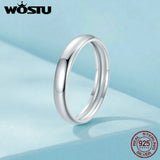 925 Silver Circle Wedding Rings Women Bridal Engagement Anillos 3.5mm