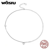925 Silver Double Layer Heart Bracelet Adjustable Chain Fine Jewelry